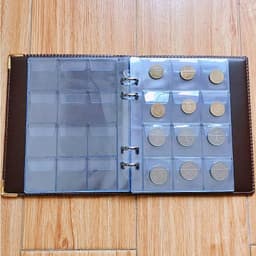 image-120/240 Pockets PU leather Cover Money Book Coin Storage Album For Coins Holder Collection Books High Quality Coin Collection