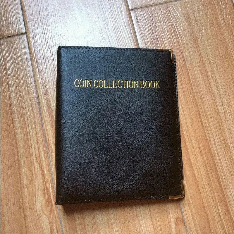image-120/240 Pockets PU leather Cover Money Book Coin Storage Album For Coins Holder Collection Books High Quality Coin Collection