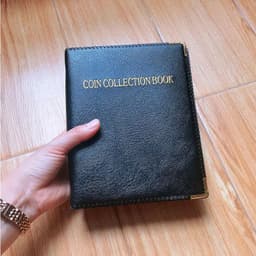 image-120/240 Pockets PU leather Cover Money Book Coin Storage Album For Coins Holder Collection Books High Quality Coin Collection