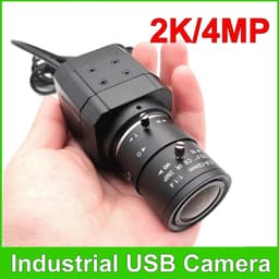 image-HD 2K Webcam 30fps High Speed UVC OTG 4MP USB Camera With 2.8-12mm Varifocal CS Lens Plug And Play For Youtube Live Broadcast