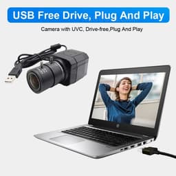 image-HD 2K Webcam 30fps High Speed UVC OTG 4MP USB Camera With 2.8-12mm Varifocal CS Lens Plug And Play For Youtube Live Broadcast