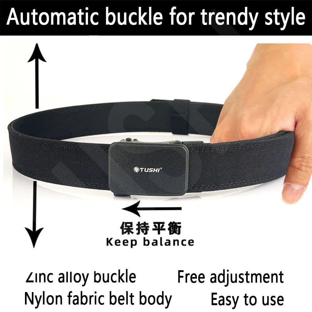 image-TUSHI belt men outdoor hunting metal tactical belt multi-function alloy buckle high quality Marine Corps canvas Hanging gun belt