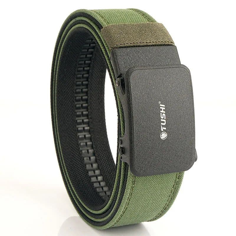 image-TUSHI belt men outdoor hunting metal tactical belt multi-function alloy buckle high quality Marine Corps canvas Hanging gun belt