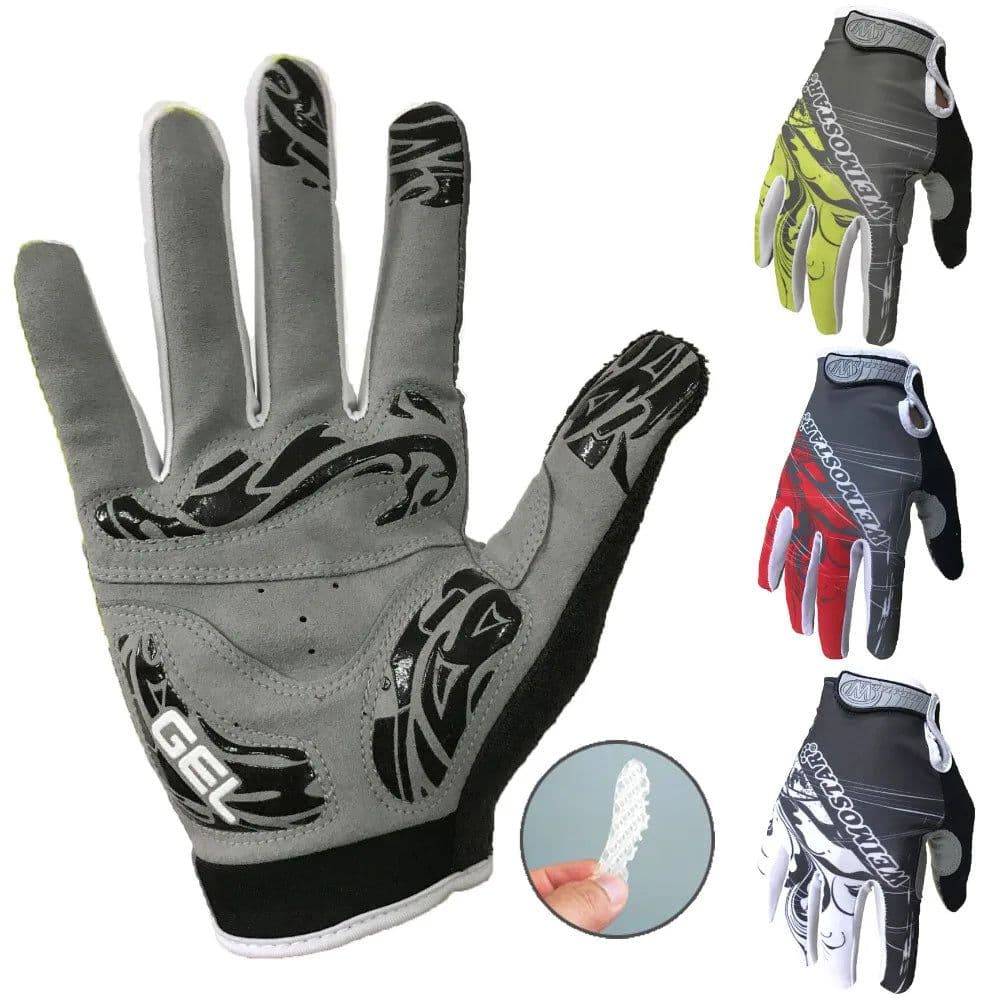 image-Wholesale Weimostar Full Finger Cycling Gloves guantes ciclismo Gel Pad Motorcycle Gloves Summer MTB Bicycle Bike Gloves