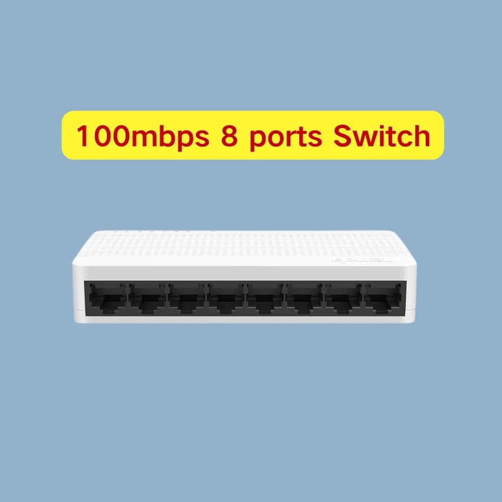 image-Tenda Gigabit ethernet Swicth 8ports internet Network Switch 10/100/1000Mbps 5ports Smart Switcher Fast Soho Switch