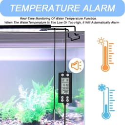 image-30-60cm Aquarium 24/7 Full Spectrum Lighting LED Light With Thermometer And Memory Function Fish Tank Plant Lamp IP68 100V-240V