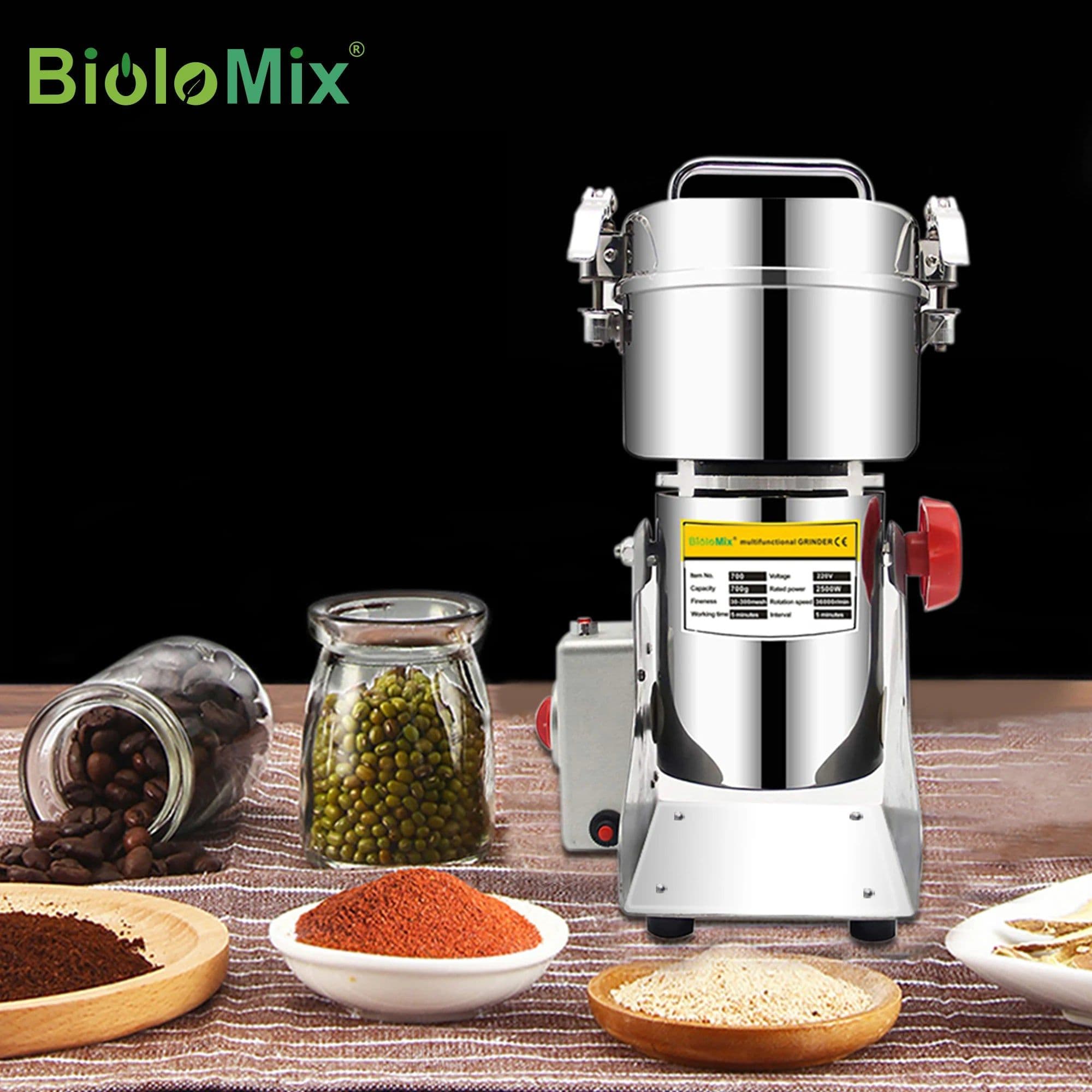 image-700g Swing Type Electric Grains Herbal Spices Powder,Dry Food Miller,High Speed,ELEKCHEF by Biolomix Display Coffee Grinder