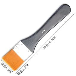 image-Ginflash 6styles Watercolor oil Art Paint Brush Nylon Hair painting art brush Easy To Clean wooden cleaning brush