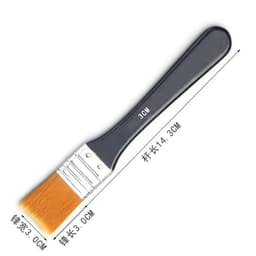 image-Ginflash 6styles Watercolor oil Art Paint Brush Nylon Hair painting art brush Easy To Clean wooden cleaning brush