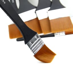 image-Ginflash 6styles Watercolor oil Art Paint Brush Nylon Hair painting art brush Easy To Clean wooden cleaning brush
