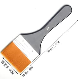 image-Ginflash 6styles Watercolor oil Art Paint Brush Nylon Hair painting art brush Easy To Clean wooden cleaning brush