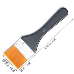 image-Ginflash 6styles Watercolor oil Art Paint Brush Nylon Hair painting art brush Easy To Clean wooden cleaning brush