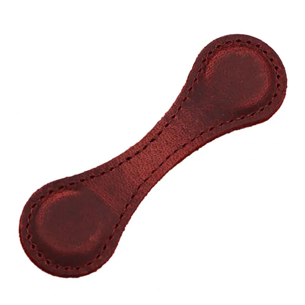 image-Leather Magnetic Bookmarks Strong Adsorption Vintage Motivational Text Book Marker Clip for Book Lover Readers School Supplies