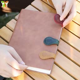 image-Leather Magnetic Bookmarks Strong Adsorption Vintage Motivational Text Book Marker Clip for Book Lover Readers School Supplies