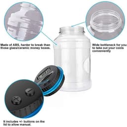 image-Piggy Bank Counter Coin Electronic Digital Lcd Counting Coin Money Saving Box Jar Coins Storage Box for Euro CHF Money