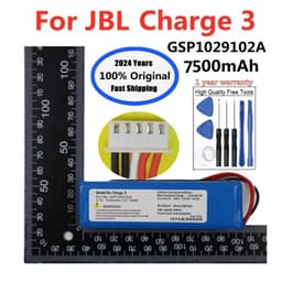 image-2024 Years 100% Original Speaker Replacement Battery For JBL Charge 3 Charge3 GSP102910A CS-JML330SL Player Loudspeaker Battery