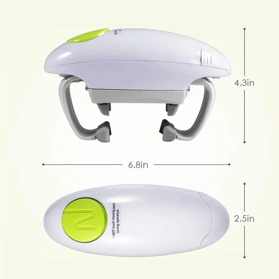 image-Automatic Electric Can Opener Beer Bottle Opener Handheld Safe Free Jar Can Tin Battery Operated Restaurant Kitchen Bar Tools