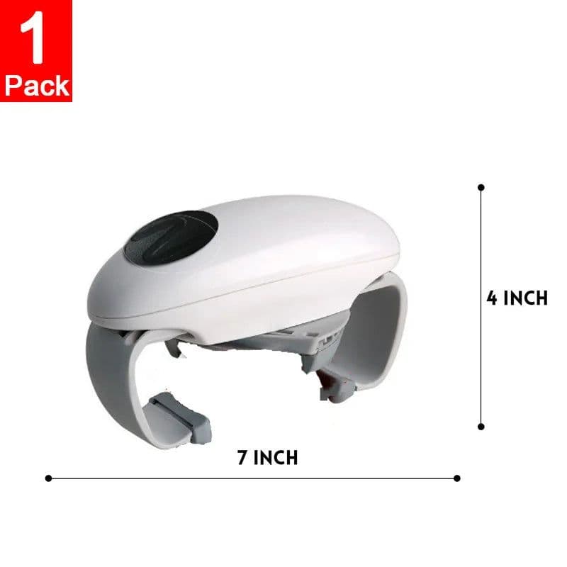 image-Automatic Electric Can Opener Beer Bottle Opener Handheld Safe Free Jar Can Tin Battery Operated Restaurant Kitchen Bar Tools