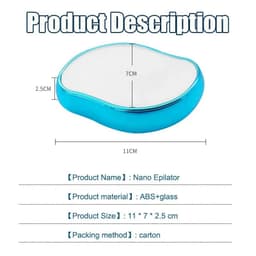 image-Nano Crystal Epilator Stone Physical Hair Remover Eraser Painless Epilator Depilatory Gum Ladies Women Man Can Washable Clean