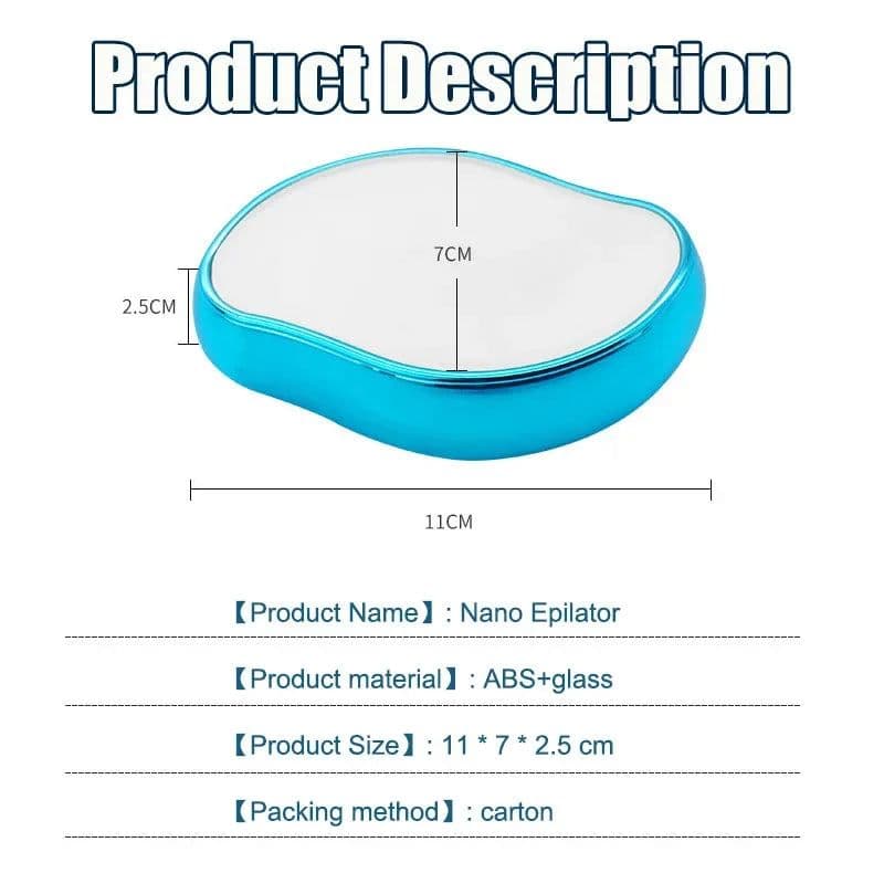 image-Nano Crystal Epilator Stone Physical Hair Remover Eraser Painless Epilator Depilatory Gum Ladies Women Man Can Washable Clean