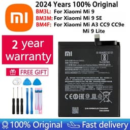 image-2024 Years 100% Original Battery BM3L BM3M BM4F For Xiaomi Mi 9 Lite Mi9 Lite / Mi A3 CC9 CC9e / Mi 9 SE Mi9 SE Phone Batteries