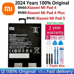 image-100% Original New High Quality BN60 BN80 BN4E Xiao Mi Tablet Battery For Xiaomi Pad4 Pad 4 Plus Mipad4 Mipad 4 5 Plus Batteries