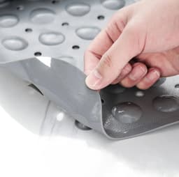 image-Non-Slip Bath Tub Shower Mat with Suction Cups,Machine Washable Bathroom Mats with Drain, Extra Large Bathtub Mat, 100x40cm