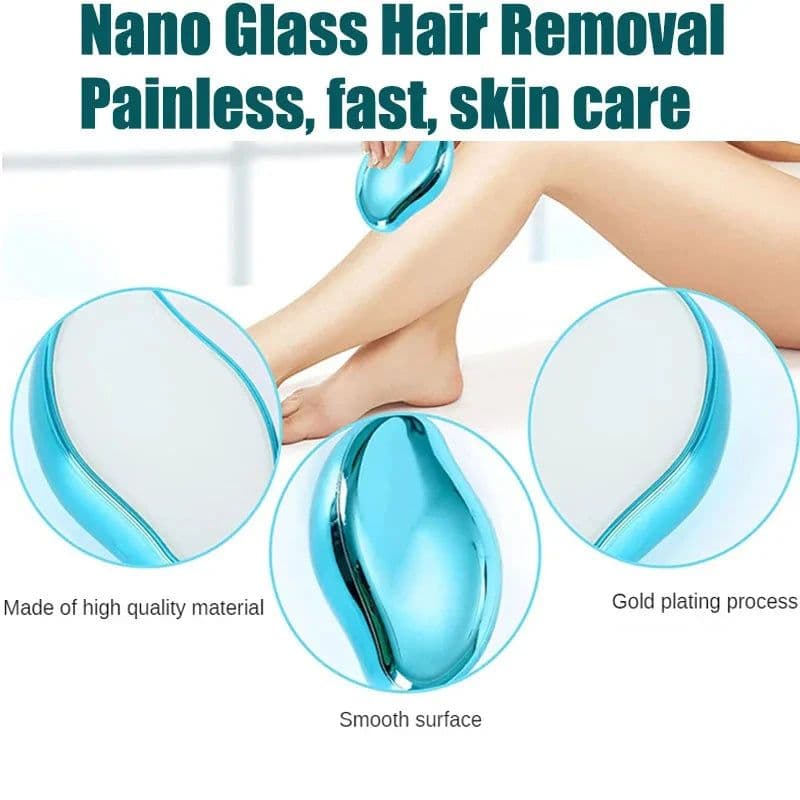 image-Crystal Epilator Hair Removal Depilatory Gum Eraser Scrub Net Scroll Painless Epilator Beauty Woman Body Epilator Tool