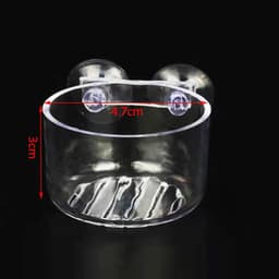 image-1pc Plastic Automatic Feeder With Suction Cup For Aquarium Red Worm Feeding Fish Tank Cone Live Food Tapered Hopper Basket New