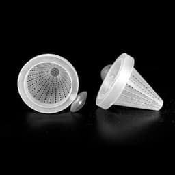 image-1pc Plastic Automatic Feeder With Suction Cup For Aquarium Red Worm Feeding Fish Tank Cone Live Food Tapered Hopper Basket New