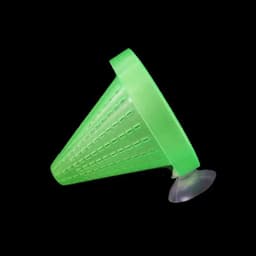image-1pc Plastic Automatic Feeder With Suction Cup For Aquarium Red Worm Feeding Fish Tank Cone Live Food Tapered Hopper Basket New