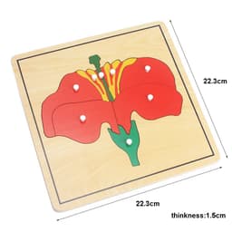 image-Baby Toy Kids Montessori Flower/Plant/AnimalsPuzzle for Children Wood for Early Childhood Education Preschool Training Learning