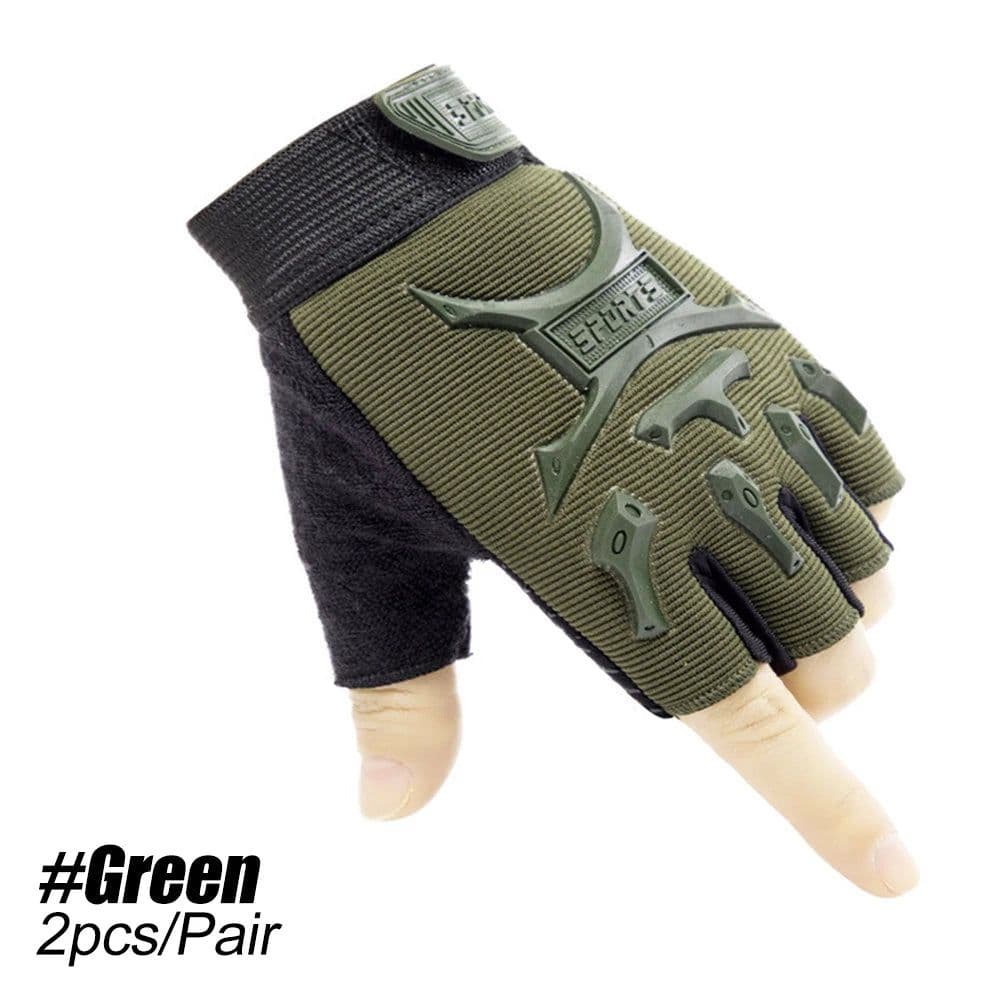 image-1Pair Kids Sport Gloves,Half Finger Gloves Kids Boys Girls Cycling Gloves,Kids Fishing Gloves for Cycling Fishing Outdoor Sports