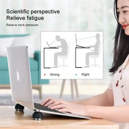 image-Oatsbasf Laptop Stand Notebook Accessories Laptop Mushroom Holder Foldable Mini Cooler Stand for Macbook Pro Air Support Bracket