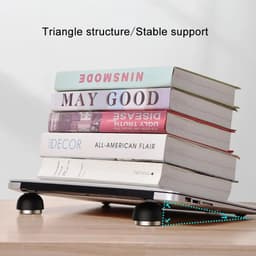 image-Oatsbasf Laptop Stand Notebook Accessories Laptop Mushroom Holder Foldable Mini Cooler Stand for Macbook Pro Air Support Bracket