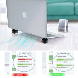 image-Oatsbasf Laptop Stand Notebook Accessories Laptop Mushroom Holder Foldable Mini Cooler Stand for Macbook Pro Air Support Bracket