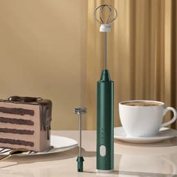 image-1 PCS USB Rechargeable Handheld Egg Beater 3 Speeds Electric Milk Frother Foam Maker Mixer Coffee Drink Frothing Wand Foamer