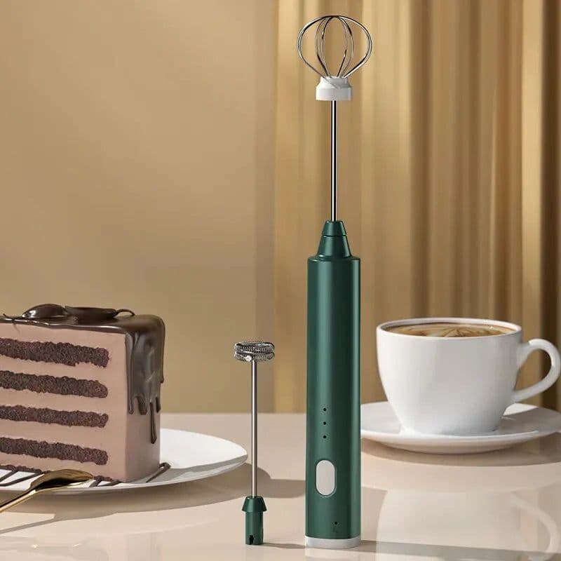image-1 PCS USB Rechargeable Handheld Egg Beater 3 Speeds Electric Milk Frother Foam Maker Mixer Coffee Drink Frothing Wand Foamer