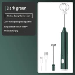 image-1 PCS USB Rechargeable Handheld Egg Beater 3 Speeds Electric Milk Frother Foam Maker Mixer Coffee Drink Frothing Wand Foamer