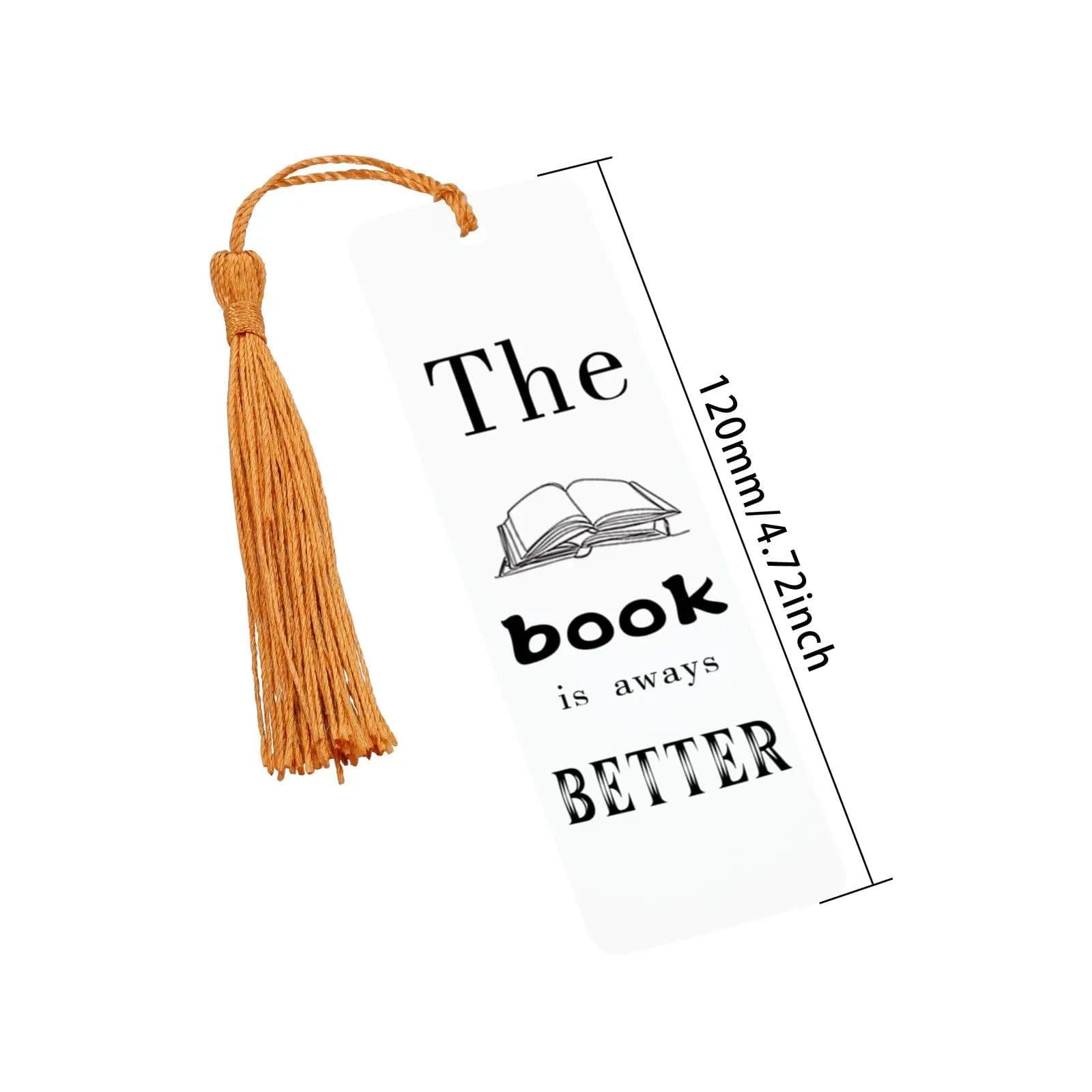 image-Personalized Acrylic Book Marks for Son Daughter Birthday Bookmarks Gift for Book Lovers with Tassel Inspirational Bookmarks