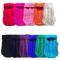 image-Pet Dog Sweaters Winter Pet Clothes for Small Dogs Warm Sweater Coat Outfit for Cats Clothes Woolly Soft Dog T Shirt Jacket