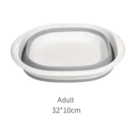 image-Plastic Folding Basins Portable Wash Basins Folding Laundry Tub Adult Baby Bath Basin Bathroom Kitchen Accessories Wash Basin