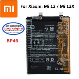 image-New 100% Original 4500mAh BP46 Battery For Xiaomi Mi 12 / Mi 12X Smart Phone Replacement Batteries Bateria
