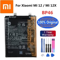 image-New 100% Original 4500mAh BP46 Battery For Xiaomi Mi 12 / Mi 12X Smart Phone Replacement Batteries Bateria