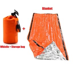 image-Portable Waterproof Emergency Survival Sleeping Bag Outdoor Edc Camping Gear Thermal Sack First Aid Rescue Kit Mylar Blanket