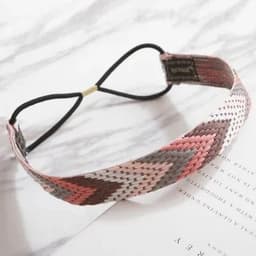 image-2024 High Quality Vintage Bohemian Ethnic Embroidery Flower Headband for Women Girl Elastic Hair Band Retro Hair Accessories