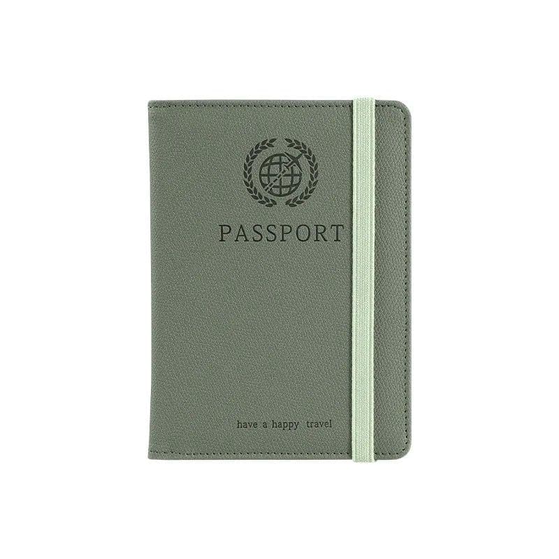 image-RFID Blocking Passport Wallets Zipper Waterproof Wallet Hand holder Anti-Theft Cell Phone Purse Travel Accessories