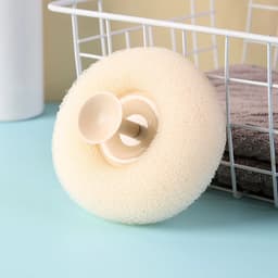 image-Round Soft Mesh Handheld Bath Sponge Balls Cleaning Brush Shower Body Cleaner Exfoliat Scrubbers Bath Ball Bathroom Accessories