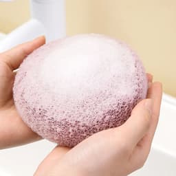image-Round Soft Mesh Handheld Bath Sponge Balls Cleaning Brush Shower Body Cleaner Exfoliat Scrubbers Bath Ball Bathroom Accessories