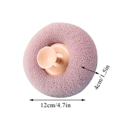 image-Round Soft Mesh Handheld Bath Sponge Balls Cleaning Brush Shower Body Cleaner Exfoliat Scrubbers Bath Ball Bathroom Accessories